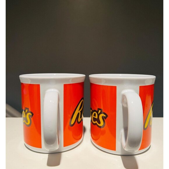 Vintage Galerie Reese’s Mugs – Set of 2 | Peanut Butter Cup Coffee Cups | 90s - Picture 3 of 8
